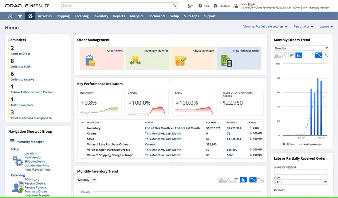 NetSuite ERP