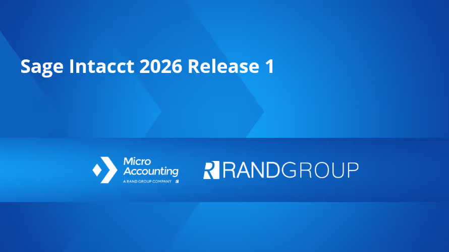 Sage Intacct 2026 R1 Webinar